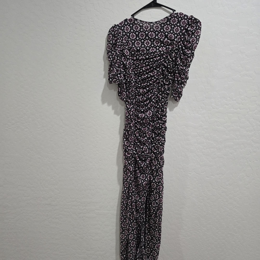 Free People Black and White Geometric Long Sleeve Dress - Picture 3 of 6